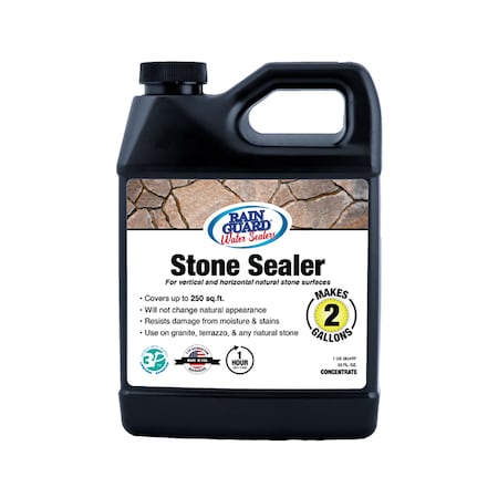 Rainguard Brands 32 Oz Makes 2 Gal. Stone Sealer, Natural Finish, Clear SP-6002